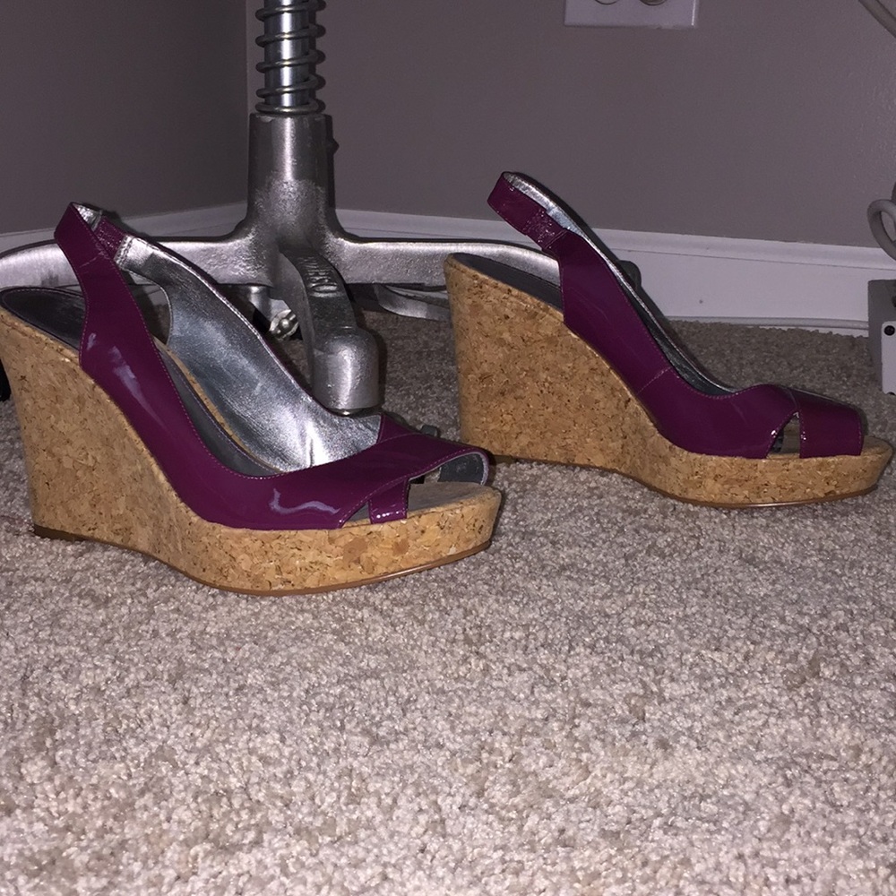 Marc Fisher Size 8 Purple Wedges!